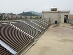 创昇空气能太阳能热水器工程应用